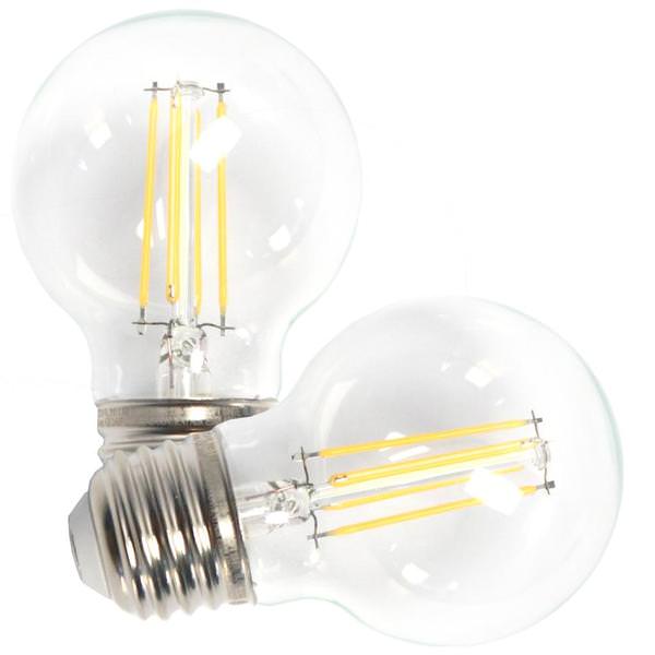 3.8 watt 120 volt G16.5 Medium Screw Base 2700K Warm White LED Light Bulb